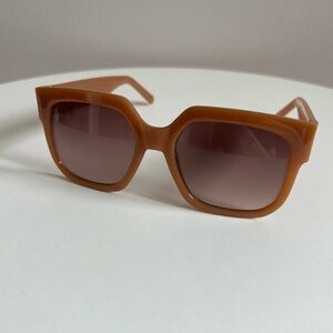 Banana Republic Camel Square Frame Sunglasses